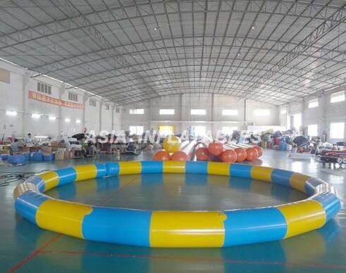 둥근 팽창식 PVC 수영풀, 바닷가 수영풀 물자를 위한 3.5M*3.5M PVC 팽창식 수영장