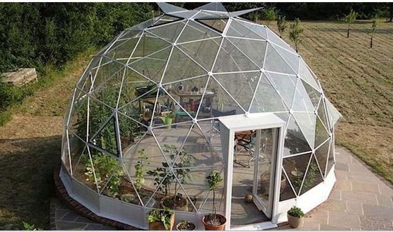 4M - 판매 돔 당 천막을 위한 10M PVC 덮개 금속 구조 정원 공간 지오데식 돔 천막