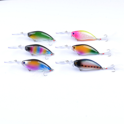 6개 색깔 11CM/18g 4#Hooks 3D 눈 레이저는 유혹을 잡는 0.30m-1.5M 플로팅 크랭크를 유혹합니다