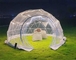 레스토랑을 위한 철골 커피 측지적 돔 텐트 명백한 PVC